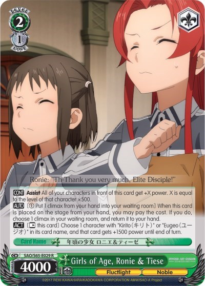 Girls of Age, Ronie & Tiese
