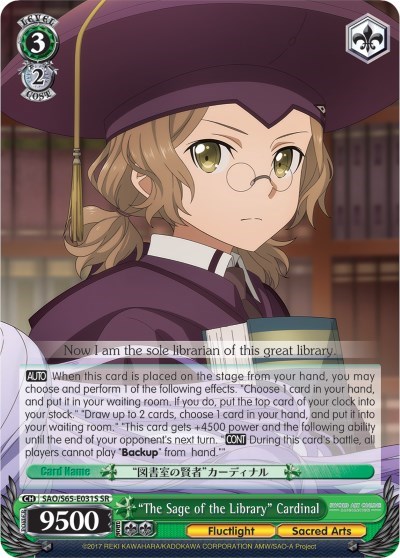 "The Sage of the Library" Cardinal (SR)