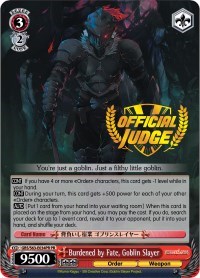 Burdened by Fate, Goblin Slayer (Alternate Art Promo)