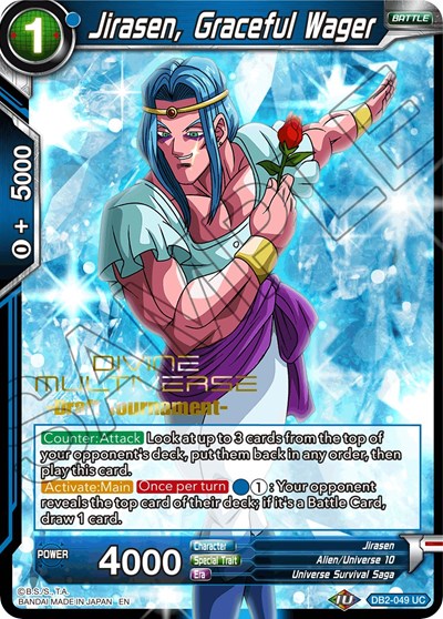 Jirasen, Graceful Wager (Divine Multiverse Draft Tournament)