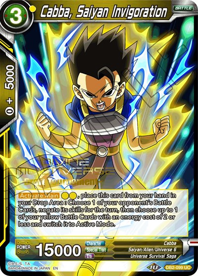 Cabba, Saiyan Invigoration (Divine Multiverse Draft Tournament)
