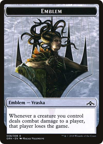 Emblem - Vraska // Human Double-Sided Token (Challenger 2020)