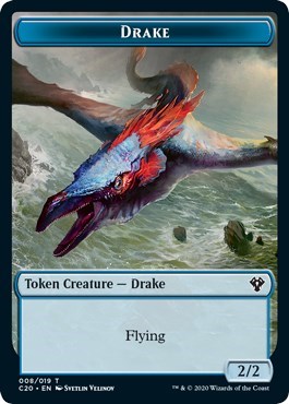 Drake // Goblin Warrior Double-Sided Token