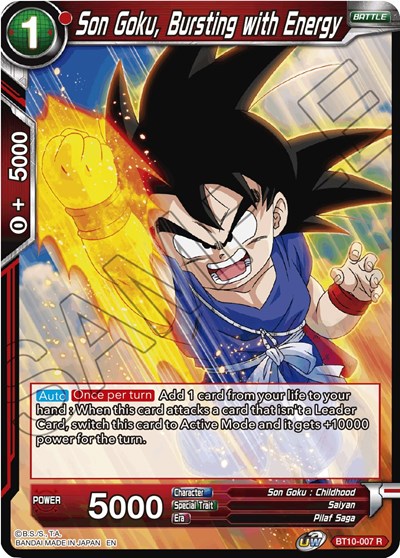 Son Goku, Bursting with Energy