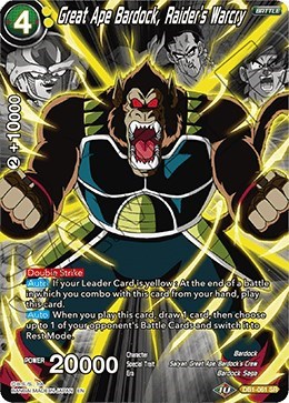 Great Ape Bardock, Raider's Warcry (Alternate Art)