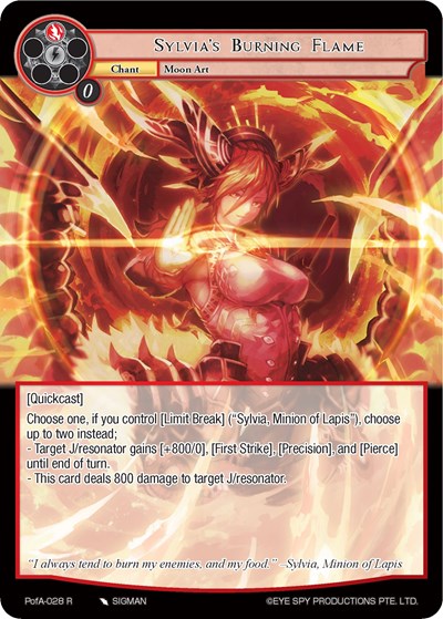 Sylvia's Burning Flame