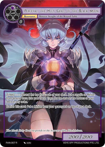 Perceval, the Holy Grail of the Black Moon (Full Art)