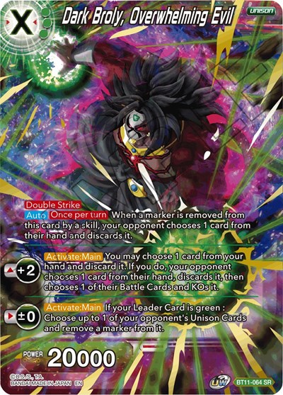 Dark Broly, Overwhelming Evil