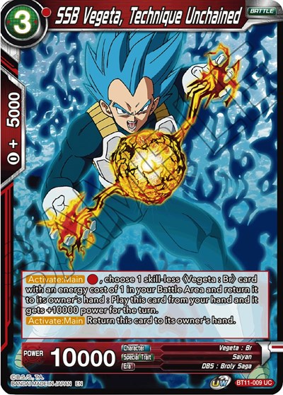 SSB Vegeta, Technique Unchained