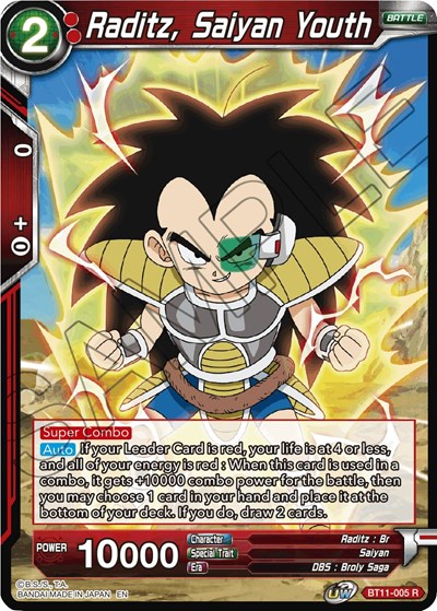 Raditz, Saiyan Youth