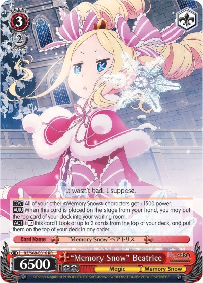 "Memory Snow" Beatrice