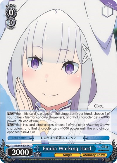 Emilia Working Hard