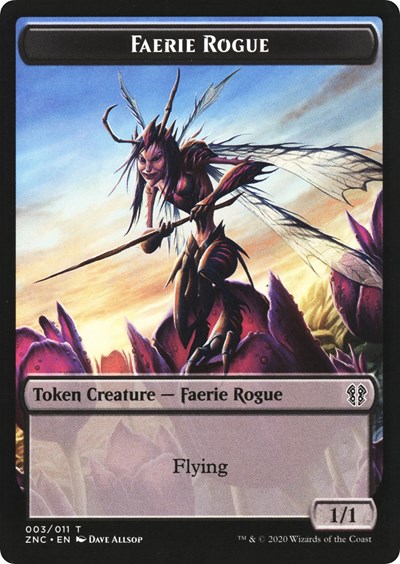 Faerie Rogue // Goblin Rogue Double-Sided Token