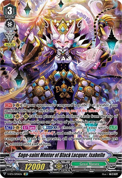 Sage-saint Mentor of Black Lacquer, Isabelle (SP)