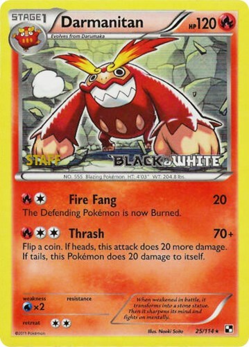 Darmanitan - 25/114 (Prerelease) [Staff]