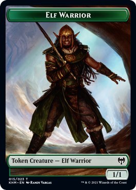 Elf Warrior // Dragon Double-Sided Token