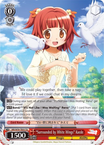 "Surrounded by White Wings" Kaede