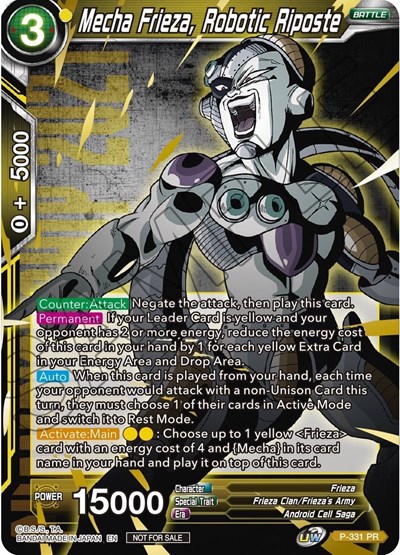 Mecha Frieza, Robotic Riposte (Championship Pack 2021 Vol.1) (Winner Gold Stamped)