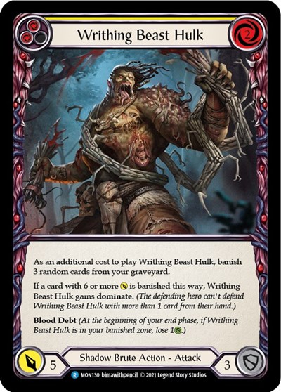 Writhing Beast Hulk (Yellow)