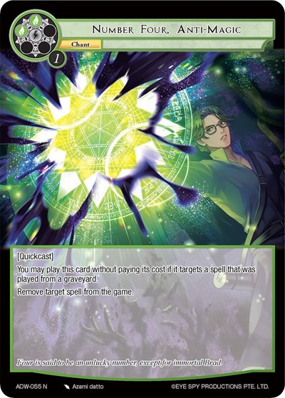 Number Four, Anti-Magic