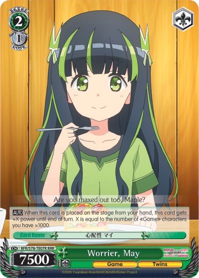 Worrier, May (RRR)