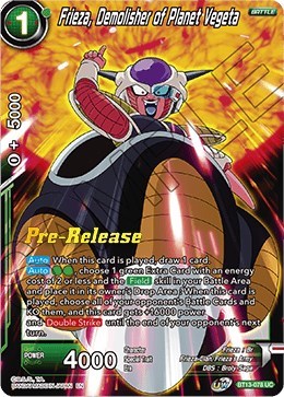 Frieza, Demolisher of Planet Vegeta