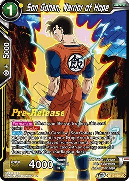 Son Gohan, Warrior of Hope