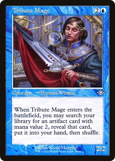 Tribute Mage (Retro Frame)