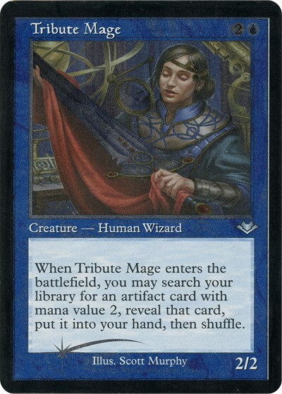 Tribute Mage (Retro Frame) (Foil Etched)