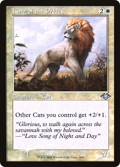 King of the Pride (Retro Frame)