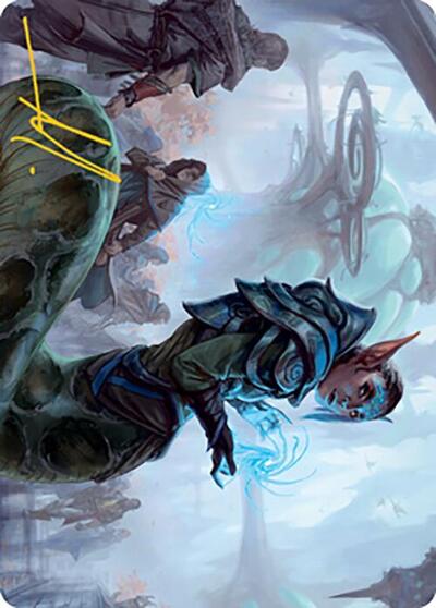 Lonis, Cryptozoologist Art Card (Gold-Stamped Signature)
