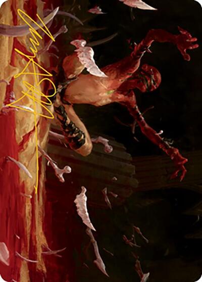 Bone Shards Art Card (Gold-Stamped Signature)