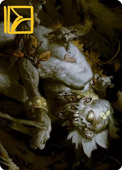 Nested Shambler Art Card (Gold-Stamped Signature)