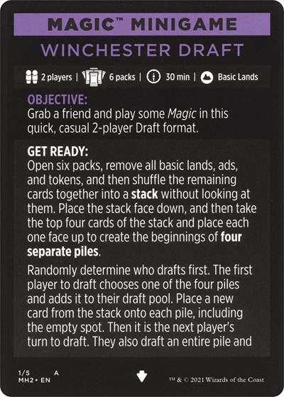 Magic Minigame: Winchester Draft