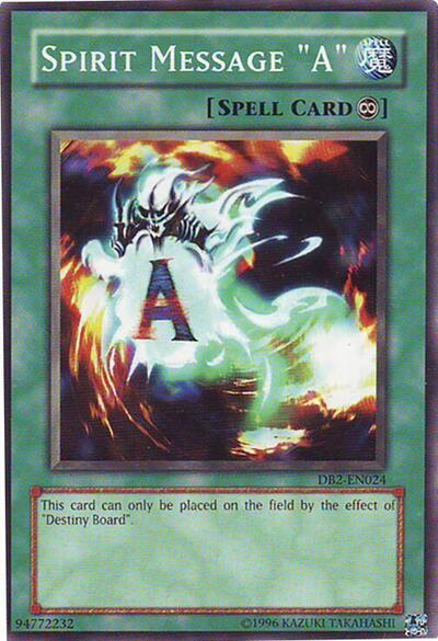 Spirit Message "A"