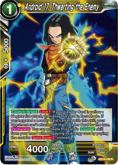 Android 17, Thwarting the Enemy