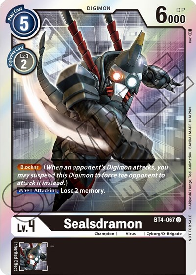 Sealsdramon - BT4-067 (Event Pack 1)