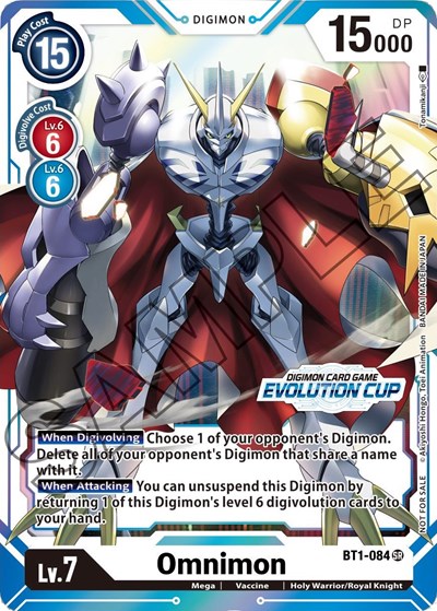 Omnimon - BT1-084 (July Evolution Cup 2021 Stamped)