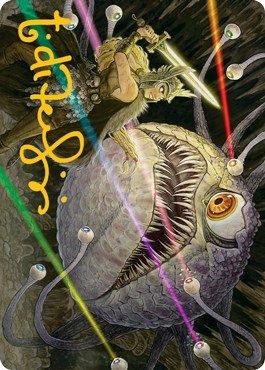 Hive of the Eye Tyrant Art Card (Gold-Stamped Signature)