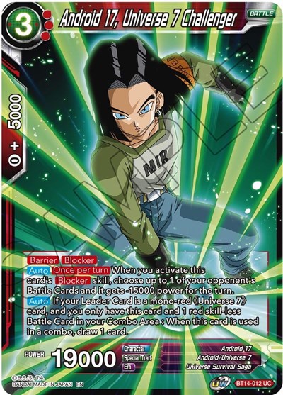 Android 17, Universe 7 Challenger