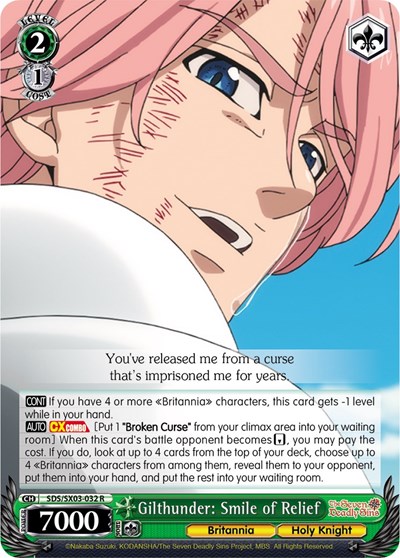 Gilthunder: Smile of Relief