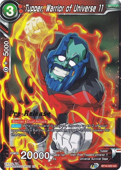 Tupper, Warrior of Universe 11
