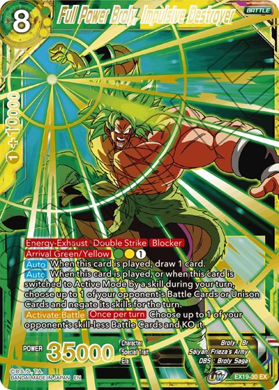 Full Power Broly, Impulsive Destroyer