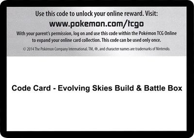 Code Card - Evolving Skies Build & Battle Box