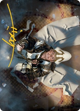 Jerren, Corrupted Bishop Art Card (Gold-Stamped Signature)