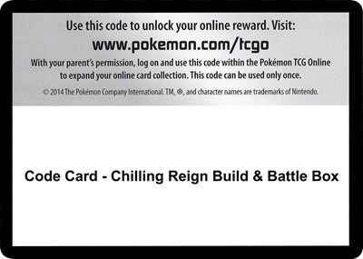 Code Card - Chilling Reign Build & Battle Box
