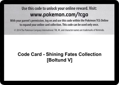 Code Card - Shining Fates Collection [Boltund V]