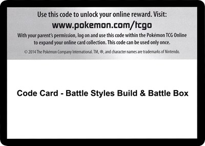 Code Card - Battle Styles Build & Battle Box