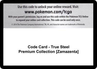 Code Card - True Steel Premium Collection [Zamazenta]