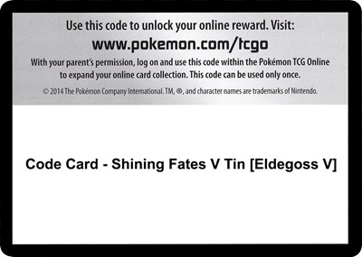 Code Card - Shining Fates V Tin [Eldegoss V]